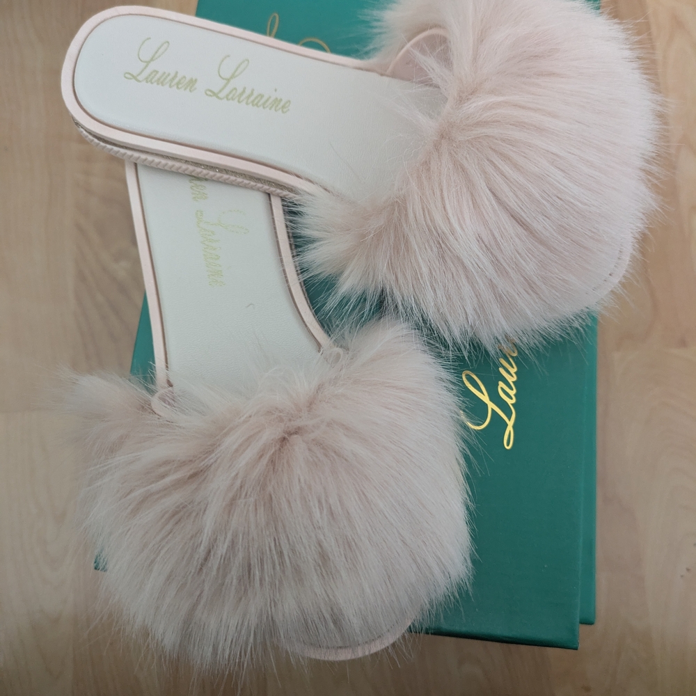 Lauren Lorraine Women's Sexy Plush Pink Blush Slippers